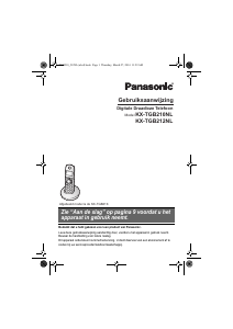 Handleiding Panasonic KX-TGB212NL Draadloze telefoon