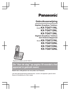 Handleiding Panasonic KX-TG6712NL Draadloze telefoon
