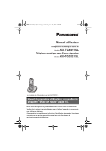 Mode d’emploi Panasonic KX-TG5521SL Téléphone sans fil