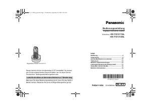 Bedienungsanleitung Panasonic KX-TG1312SL Schnurlose telefon