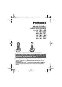 Mode d’emploi Panasonic KX-TG1613BL Téléphone sans fil