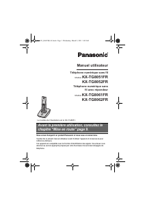 Mode d’emploi Panasonic KX-TG8052FR Téléphone sans fil