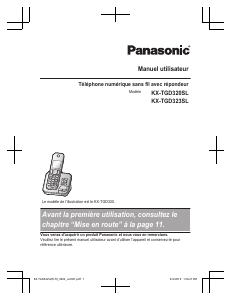Mode d’emploi Panasonic KX-TGD323SL Téléphone sans fil