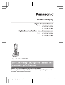 Handleiding Panasonic KX-TGH722BL Draadloze telefoon