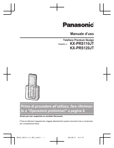 Manuale Panasonic KX-PRS120JT Telefono senza fili