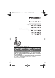 Mode d’emploi Panasonic KX-TG6522FR Téléphone sans fil
