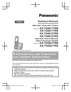 Kullanım kılavuzu Panasonic KX-TG6821TRS Kablosuz telefon