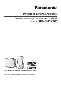 Manual Panasonic KX-PRX150SP Telefone sem fio