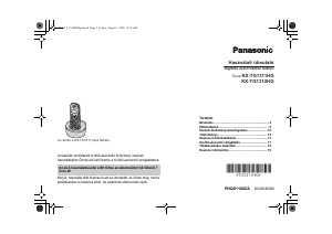 Használati útmutató Panasonic KX-TG1312HG Vezeték nélküli telefon