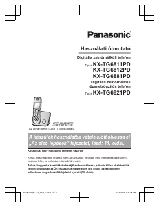 Használati útmutató Panasonic KX-TG6821PD Vezeték nélküli telefon