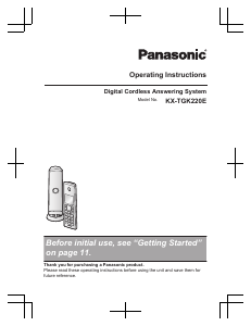 Handleiding Panasonic KX-TGK220E Draadloze telefoon