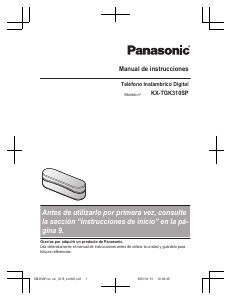 Manual de uso Panasonic KX-TGK310SP Teléfono inalámbrico