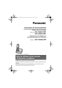 Manual Panasonic KX-TG6621SP Telefone sem fio
