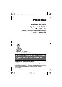 Használati útmutató Panasonic KX-TG5521HG Vezeték nélküli telefon