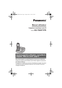 Mode d’emploi Panasonic KX-TG6571FR Téléphone sans fil