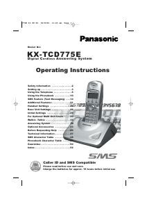 Handleiding Panasonic KX-TCD775 Draadloze telefoon
