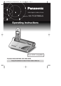 Handleiding Panasonic KX-TCD706SLS Draadloze telefoon