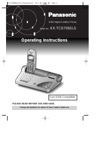 Manual Panasonic KX-TCD706SLS Wireless Phone