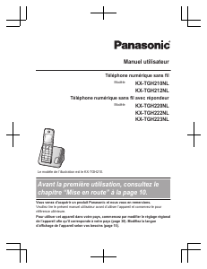 Mode d’emploi Panasonic KX-TGH210NL Téléphone sans fil