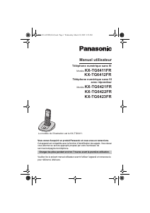 Mode d’emploi Panasonic KX-TG6411FR Téléphone sans fil