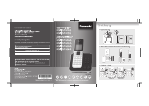 Bedienungsanleitung Panasonic KX-TGD323G Schnurlose telefon