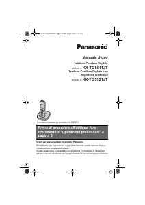 Manuale Panasonic KX-TG5511JT Telefono senza fili