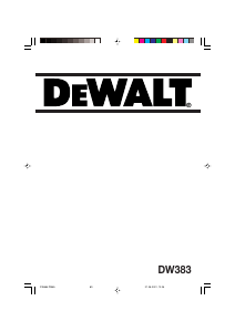 Käyttöohje DeWalt DW383 Pyörösaha