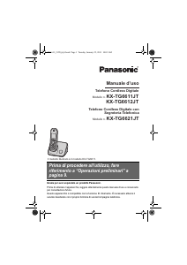 Manuale Panasonic KX-TG6622JT Telefono senza fili