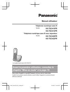 Mode d’emploi Panasonic KX-TGC420FR Téléphone sans fil