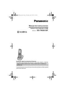 Manual de uso Panasonic KX-TW201SP Teléfono inalámbrico
