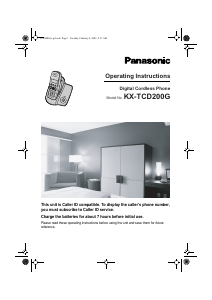 Handleiding Panasonic KX-TCD200G Draadloze telefoon