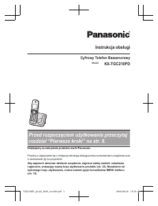 Instrukcja Panasonic KX-TGC210PD Telefon bezprzewodowy