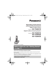 Manual Panasonic KX-TG8061E Wireless Phone
