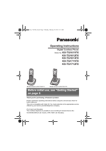 Manual Panasonic KX-TG1712FX Wireless Phone