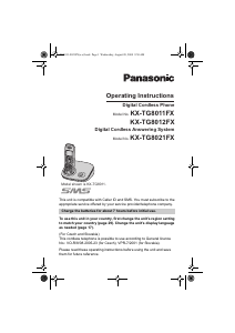 Manual Panasonic KX-TG8011FX Wireless Phone