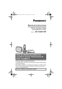 Manual de uso Panasonic KX-TG8611SP Teléfono inalámbrico