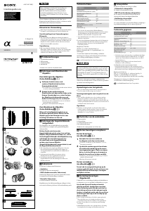 Manuale Sony SEL20F28 Obiettivo