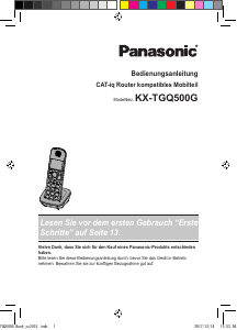 Bedienungsanleitung Panasonic KX-TGQ500G Schnurlose telefon