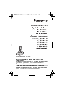 Bedienungsanleitung Panasonic KX-TG6411ARS Schnurlose telefon