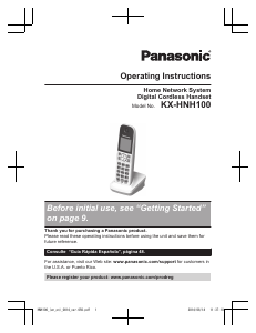 Handleiding Panasonic KX-HNH100 Draadloze telefoon