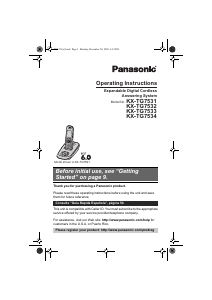 Manual Panasonic KX-TG7534 Wireless Phone