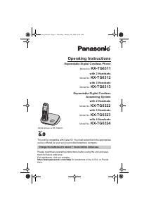 Manual Panasonic KX-TG6312 Wireless Phone