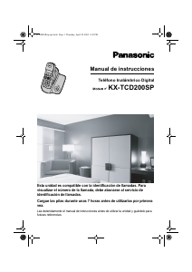 Manual de uso Panasonic KX-TCD203SP Teléfono inalámbrico