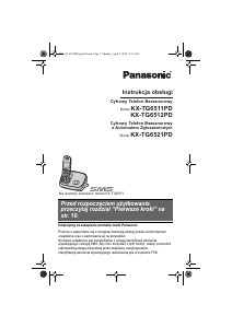 Instrukcja Panasonic KX-TG6521PD Telefon bezprzewodowy