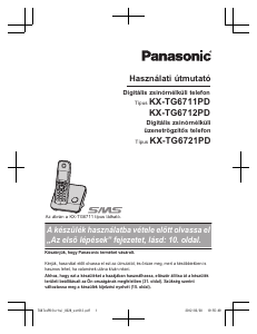 Használati útmutató Panasonic KX-TG6712PD Vezeték nélküli telefon