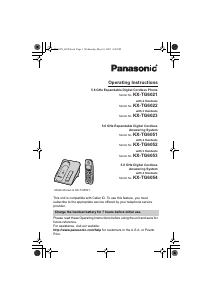 Manual Panasonic KX-TG6023 Wireless Phone