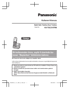 Kullanım kılavuzu Panasonic KX-TGC210TRB Kablosuz telefon