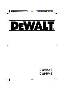 Kullanım kılavuzu DeWalt DW935K Yuvarlak testere