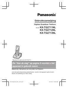 Handleiding Panasonic KX-TG2712NL Draadloze telefoon