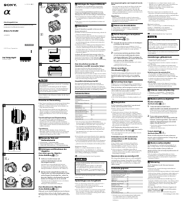 Manuale Sony SAL85F28 Obiettivo